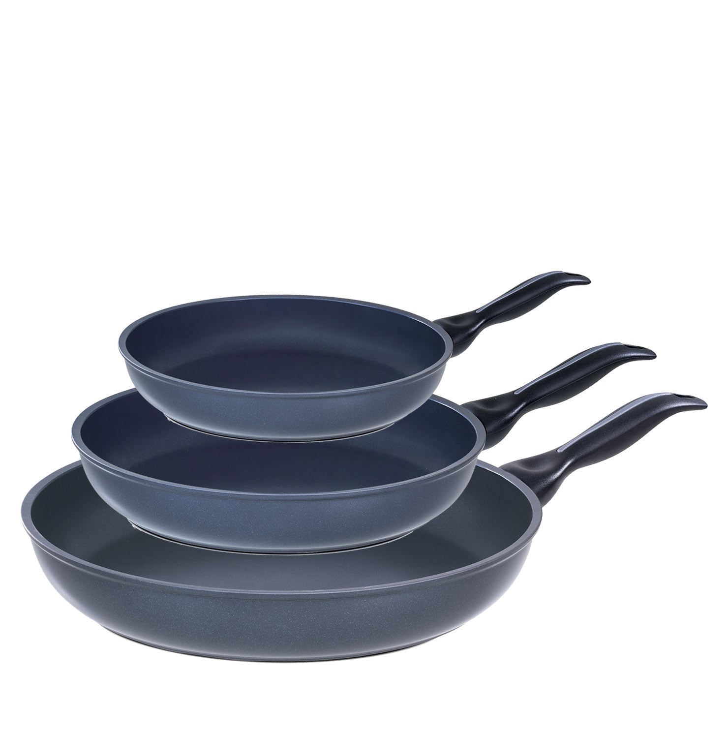 Set Pentole Antiaderenti In Ceramica Ibrida 3 Pezzi | Padelle 20, 25 E 30 Cm Con Coperchi | Senza PFAS/PFOA/PTFE | Adatte A Induzione E Lavastoviglie