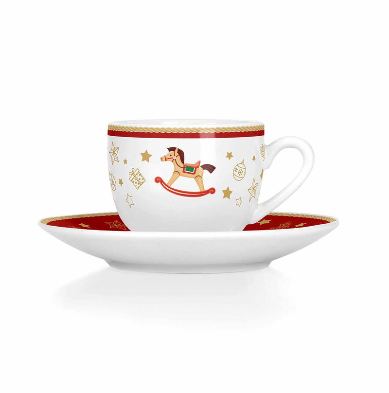 Balocchi - set 6 tazzine+ 6 piattini