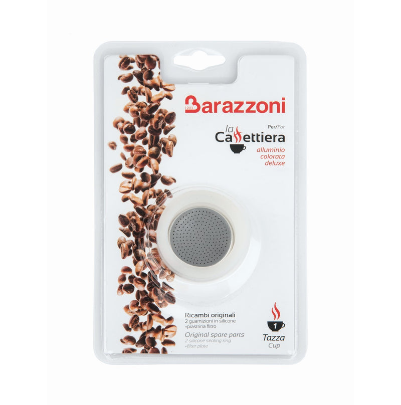 2 guarnizioni + 1 filtro caffettiera alluminio