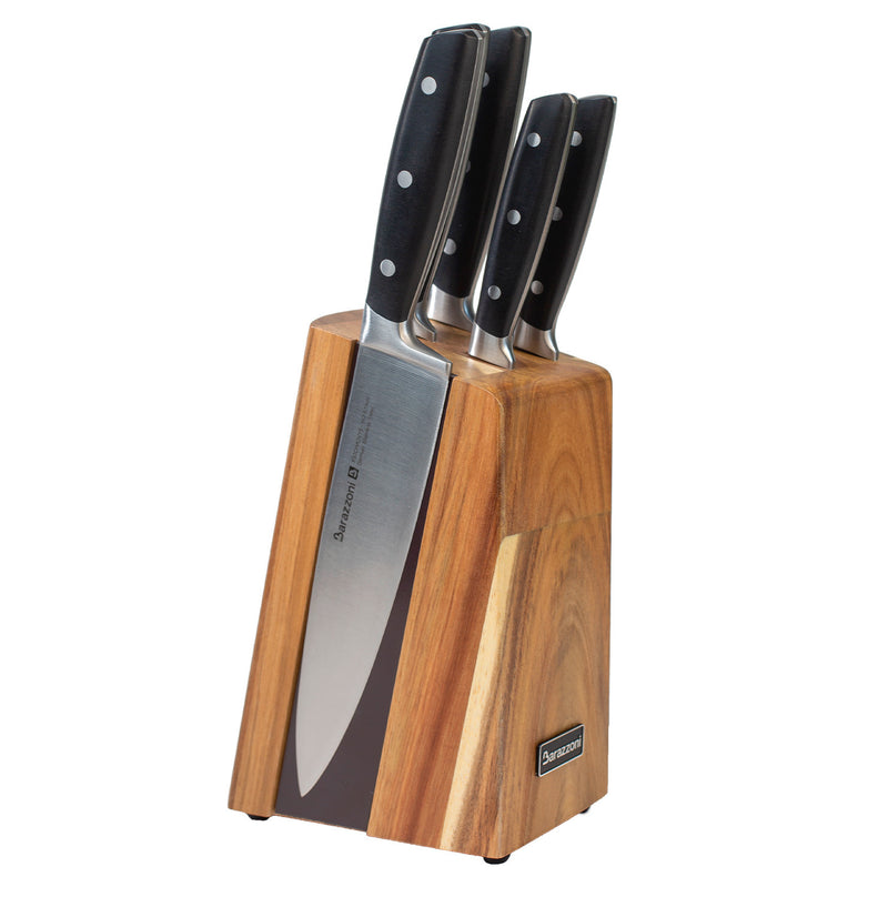 Ceppo porta coltelli + 5 coltelli