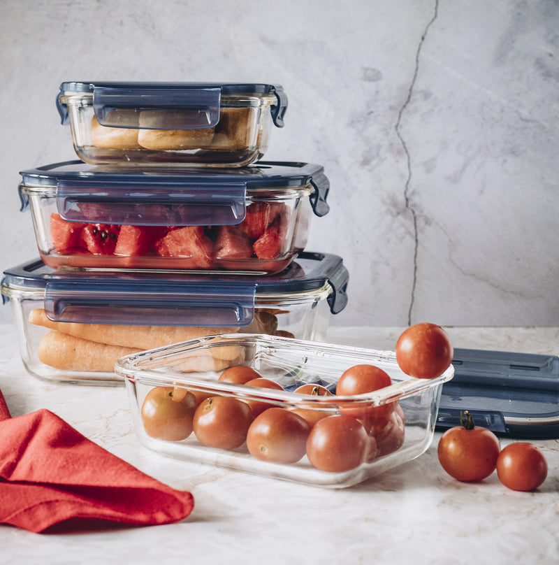 Contenitore vetro con coperchio