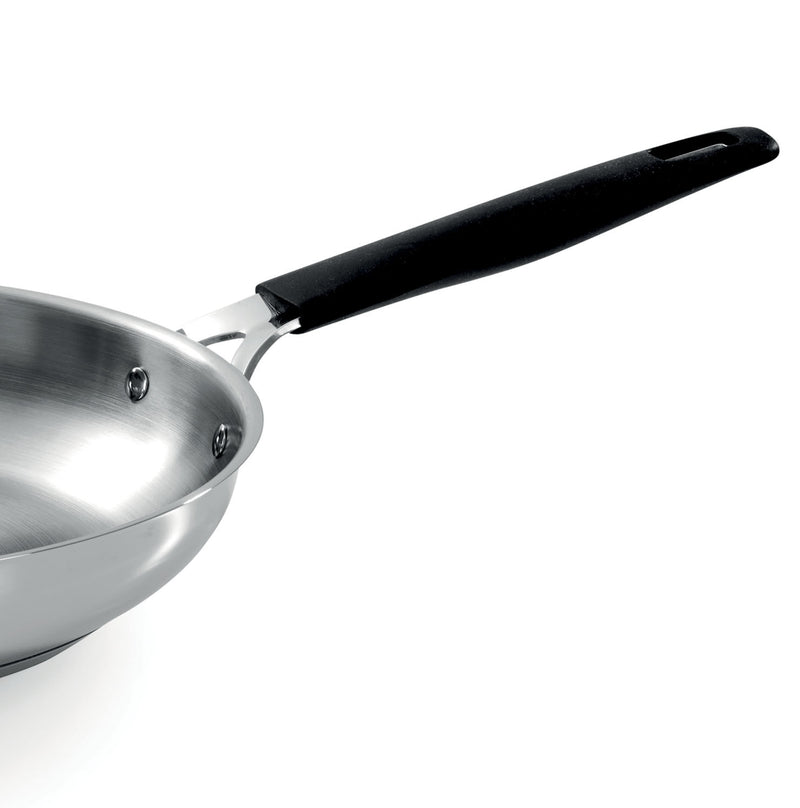 Basic acciaio inox - set 2 padelle cm 20/24