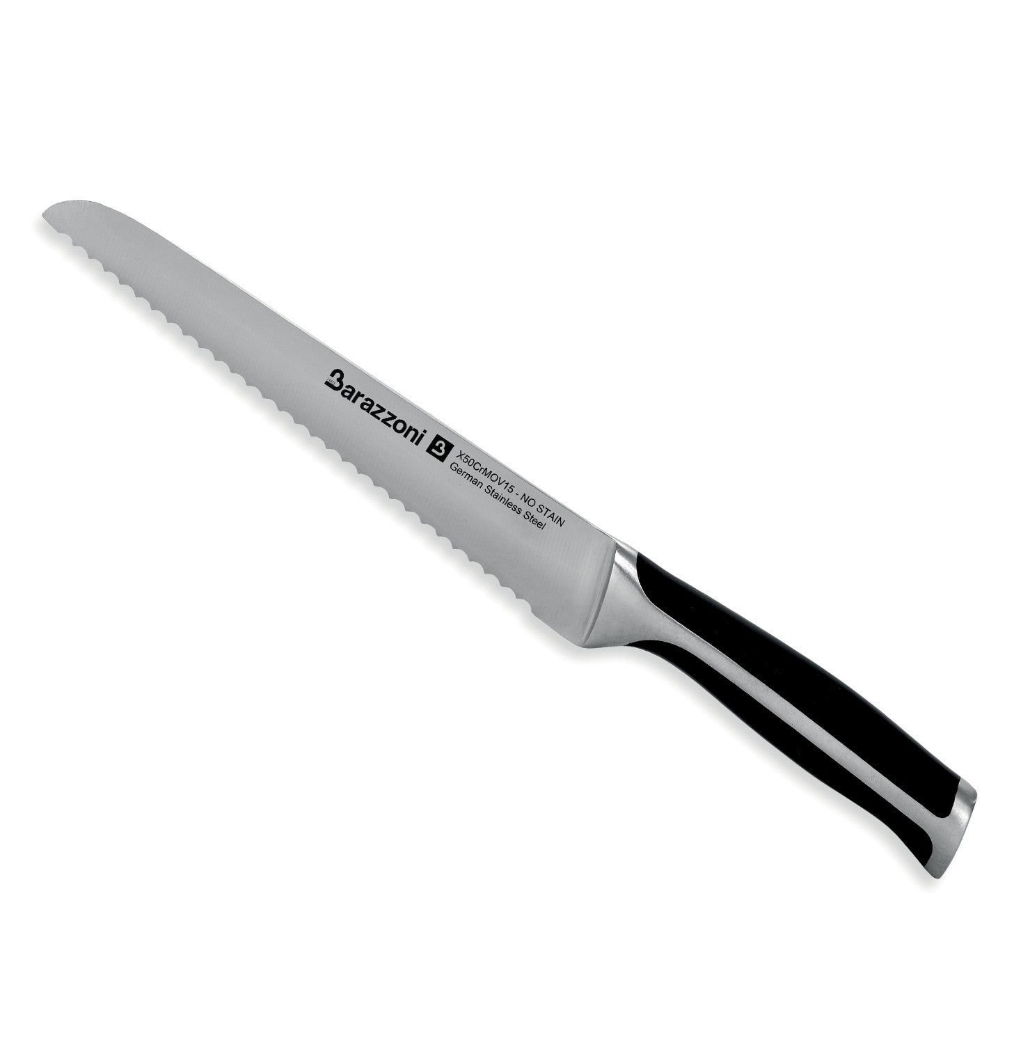 Gastromax 6705 - Coltello Da Pane In Acciaio Inox Con Lama Seghettata E Manico Antiscivolo - 4
