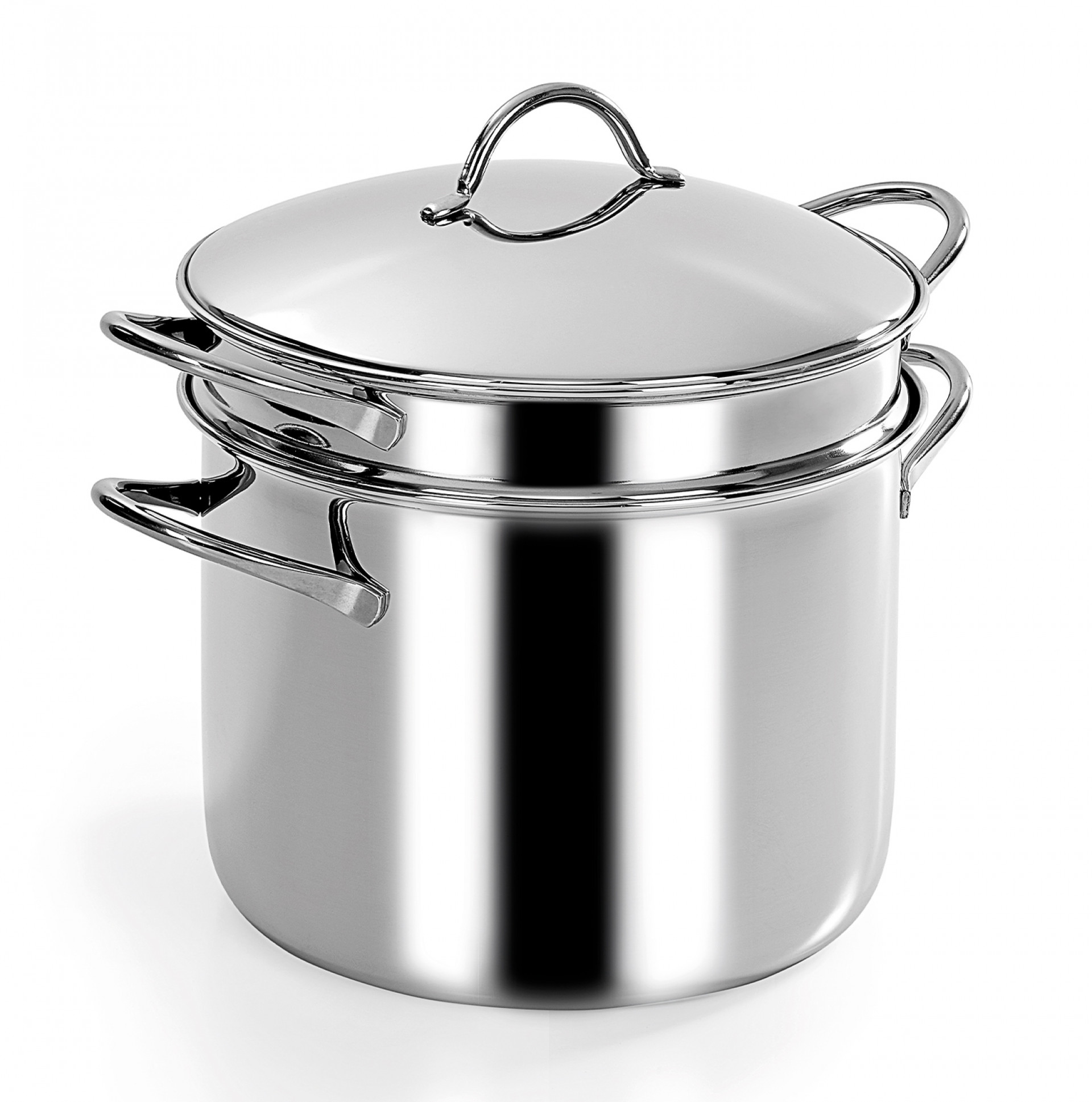 Pasta pot with thermal diffuser bottom - | Barazzoni