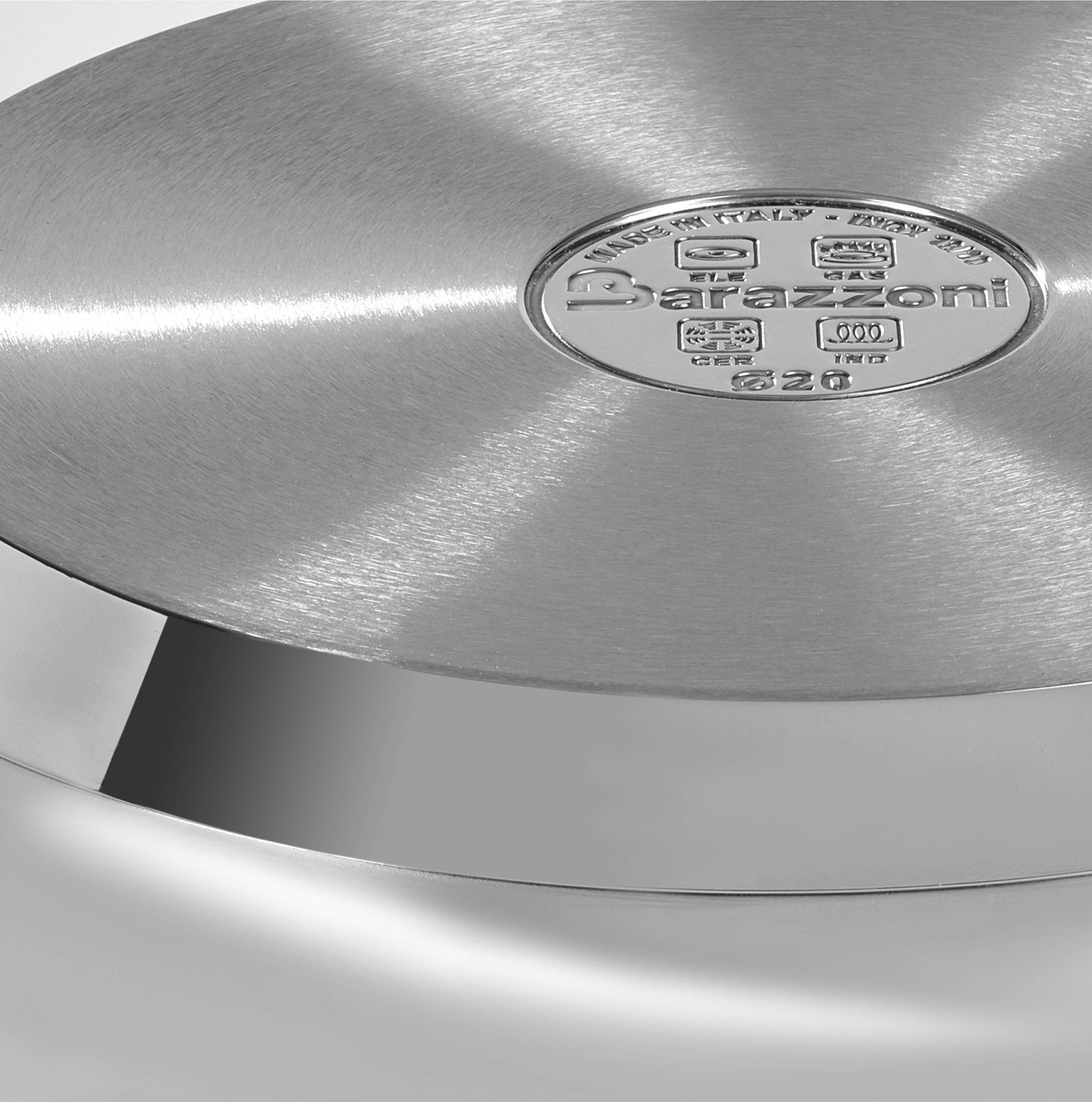 Barazzoni ふた ステンレス ∅20×H4.7cm 21020 7632 Frying pan - | Barazzoni
