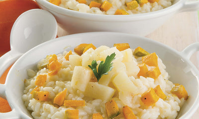 Risotto zucca, pere e pecorino