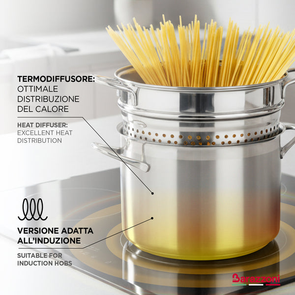 Spaghettiere con fondo termodiffusore