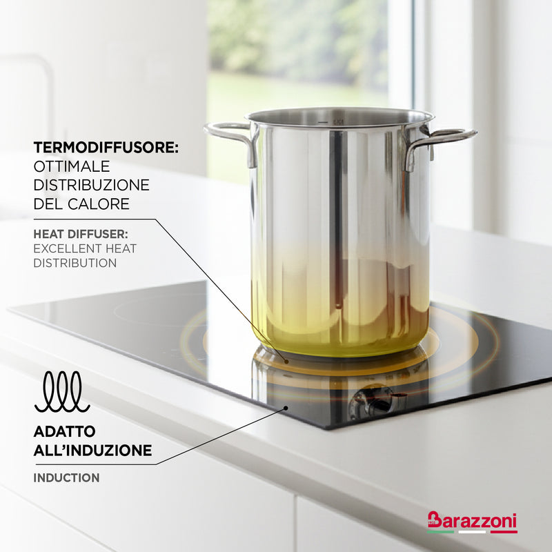 Cuoci asparagi, verdure e pasta