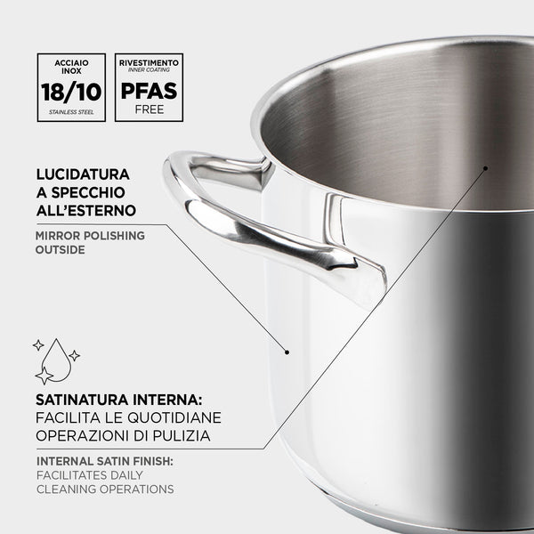 TG. ø16cm) Barazzoni 169602016 - Casseruola con Lid, 16 cm TG. ø16cm) Barazzoni 169602016 - Casseruola con Lid, 16 cm