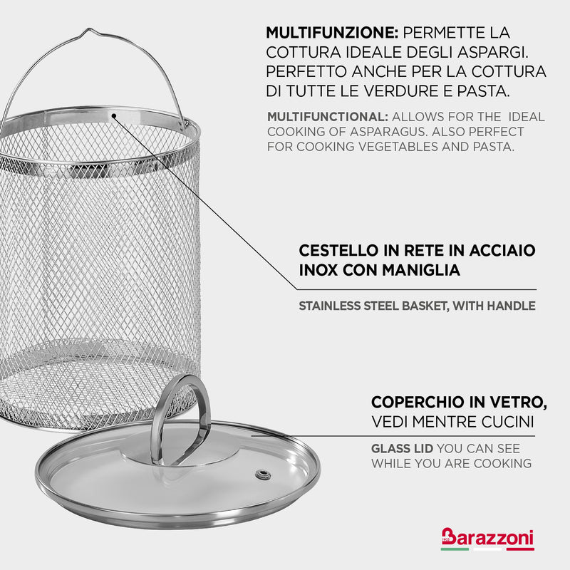 Cuoci asparagi, verdure e pasta