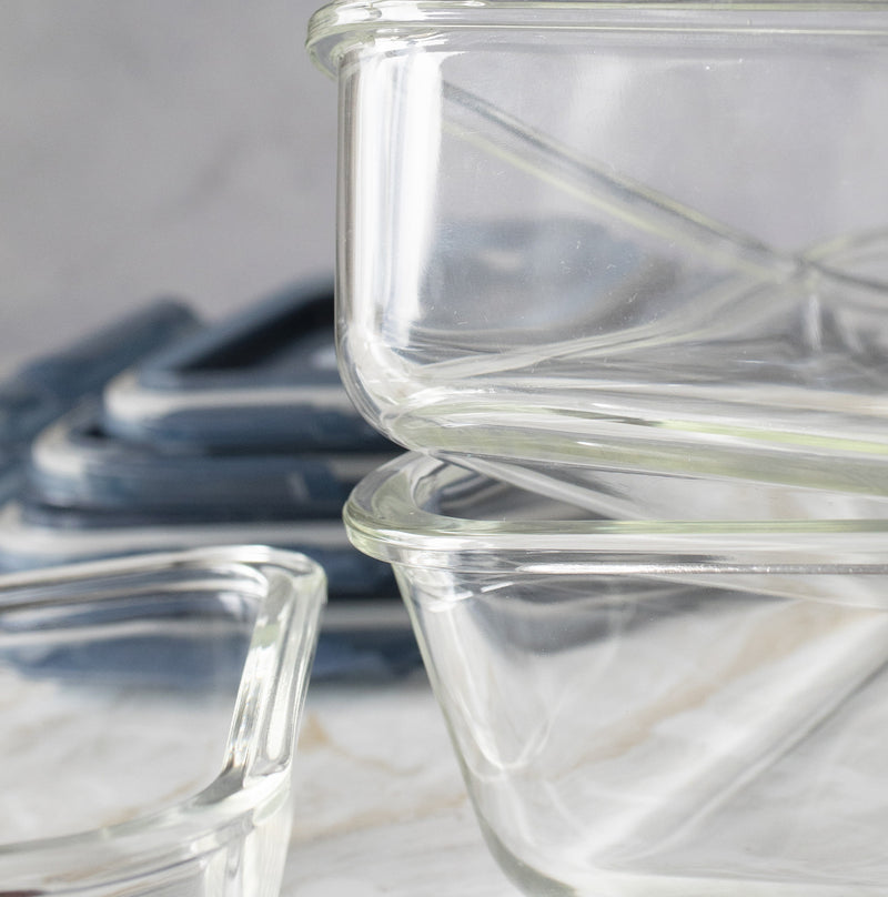 Contenitore vetro con coperchio