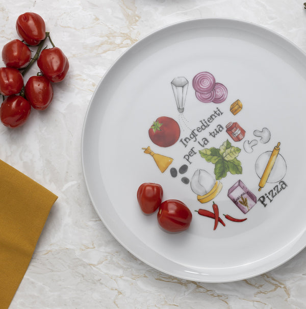 Pompei - set 2 piatti pizza