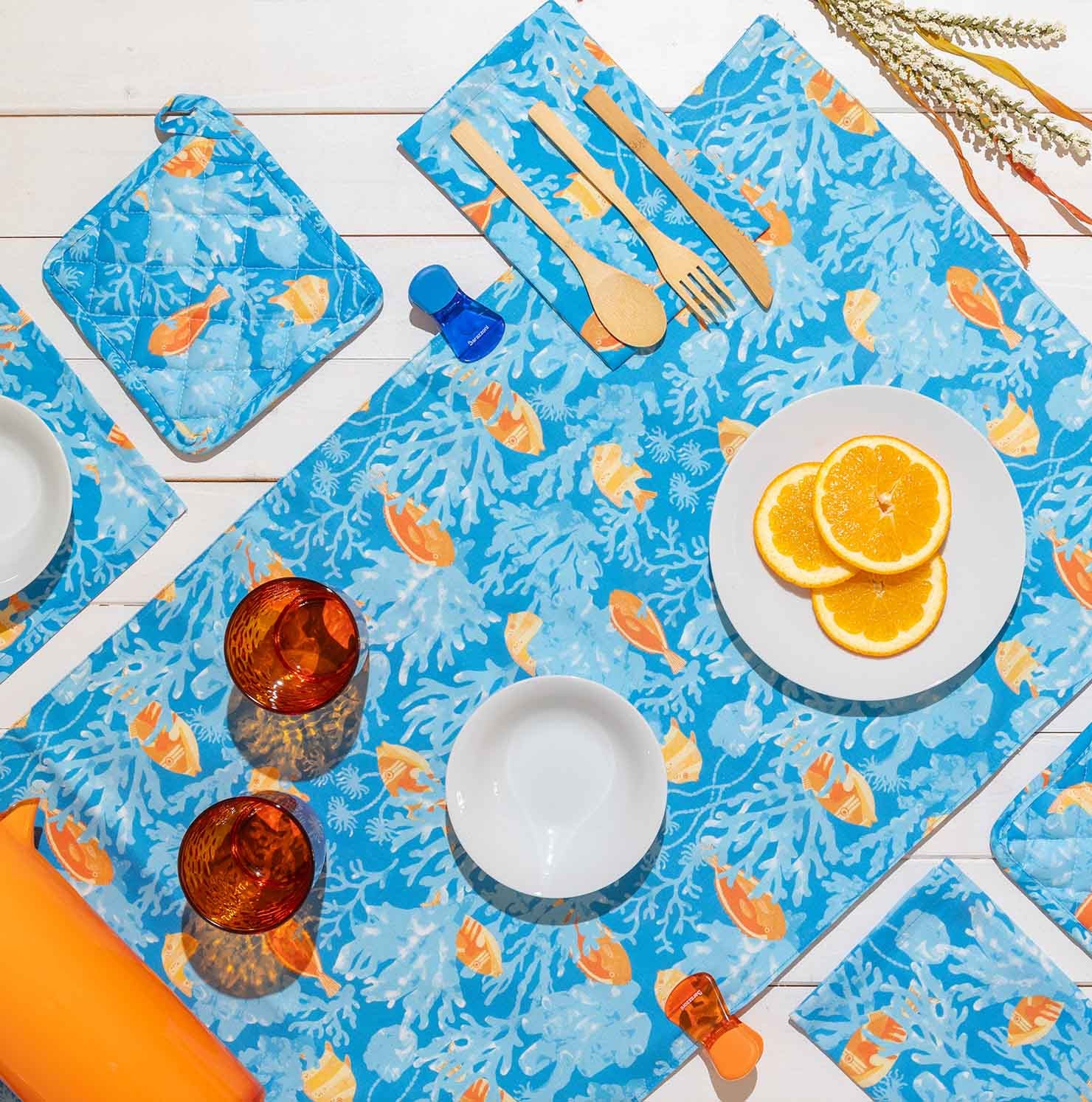 Coral Reef - set of 2 pot holders