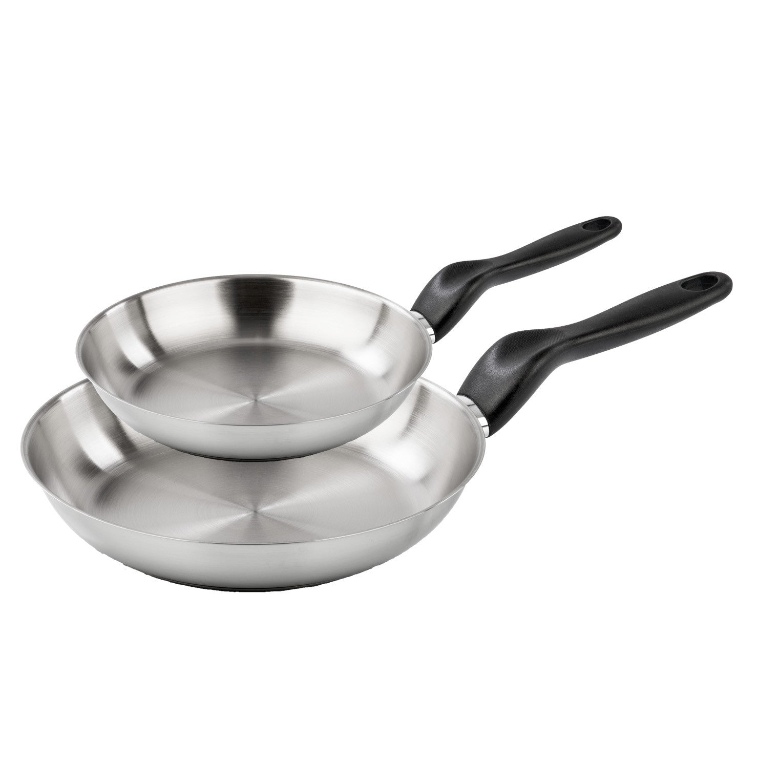 Basic stainless steel - 20/28 cm frying pan set