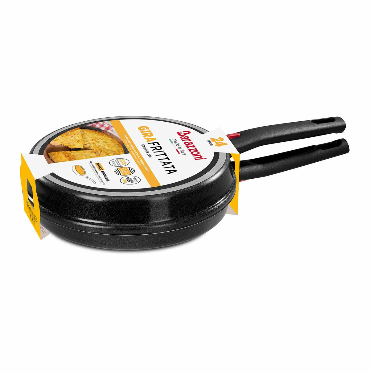 Tall omelette maker with detachable handle