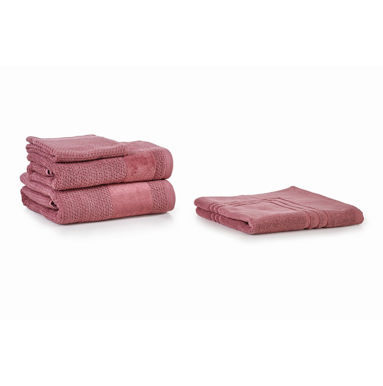 Double Twisted - Antique Pink Guest Towel