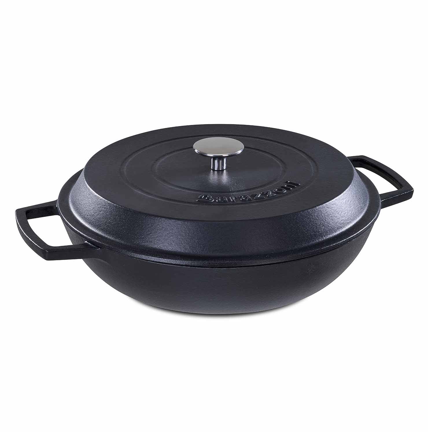 Pan with lid - matte black