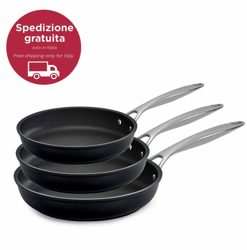 Tris antiaderente - set 3 padelle cm 20/24/28