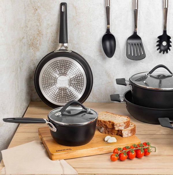 Basic antiaderente - set padella cm 24 + wok cm 28