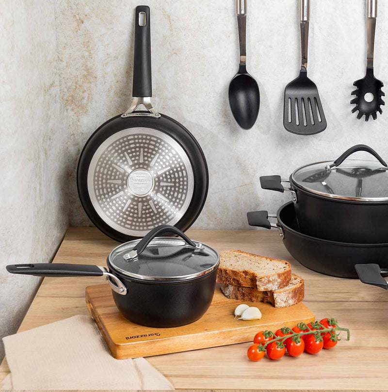 Basic antiaderente - set padella cm 24 + wok cm 28