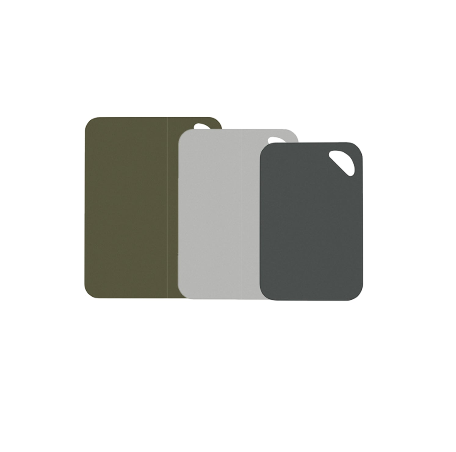 Set of 3 flexible cutting boards