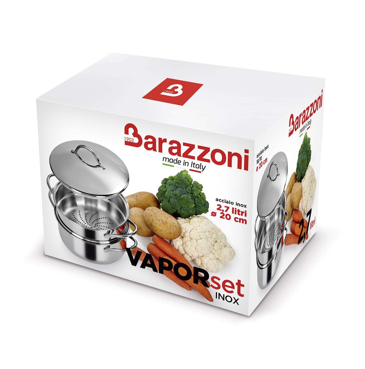 Set vapore con fondo termodiffusore