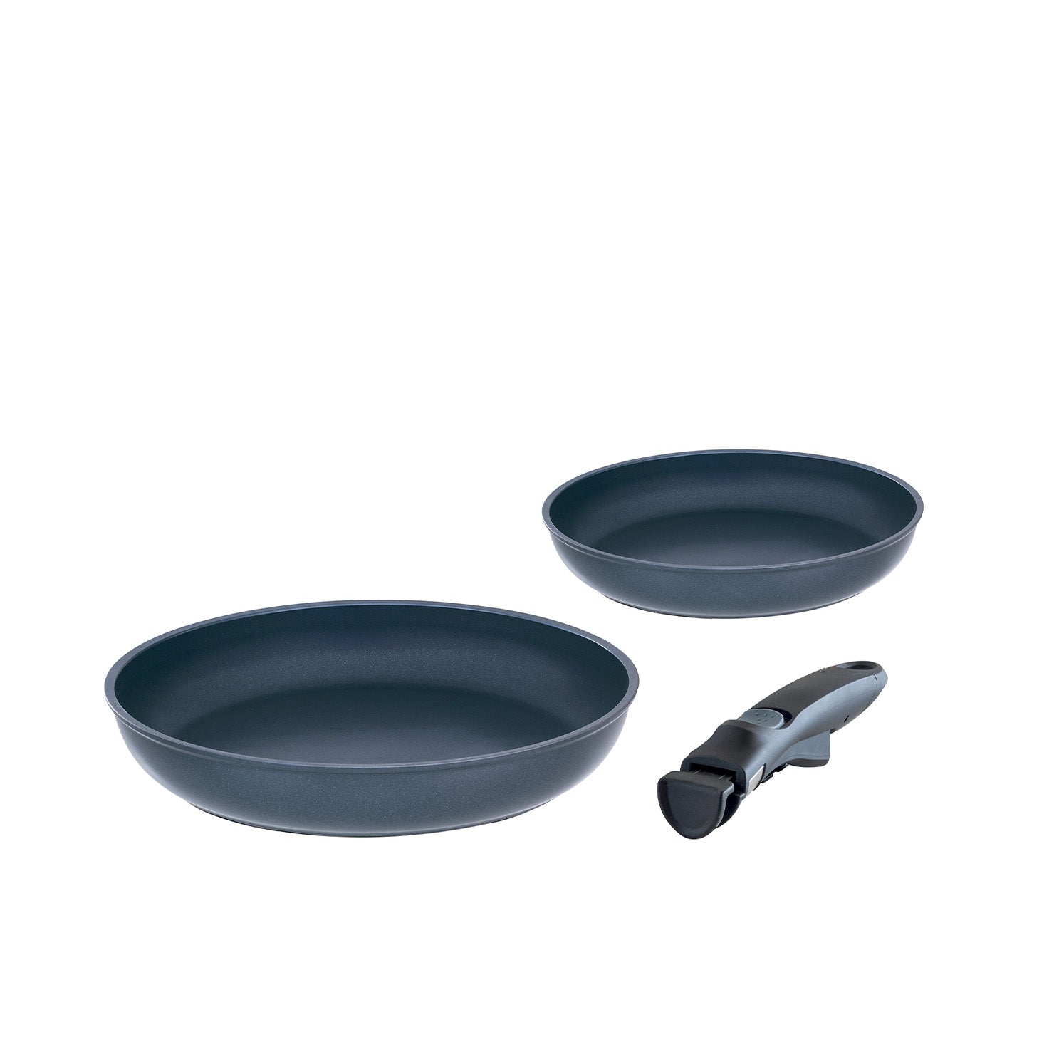 Set ceramica 2 pezzi - Padelle 20/28 cm + manico staccabile