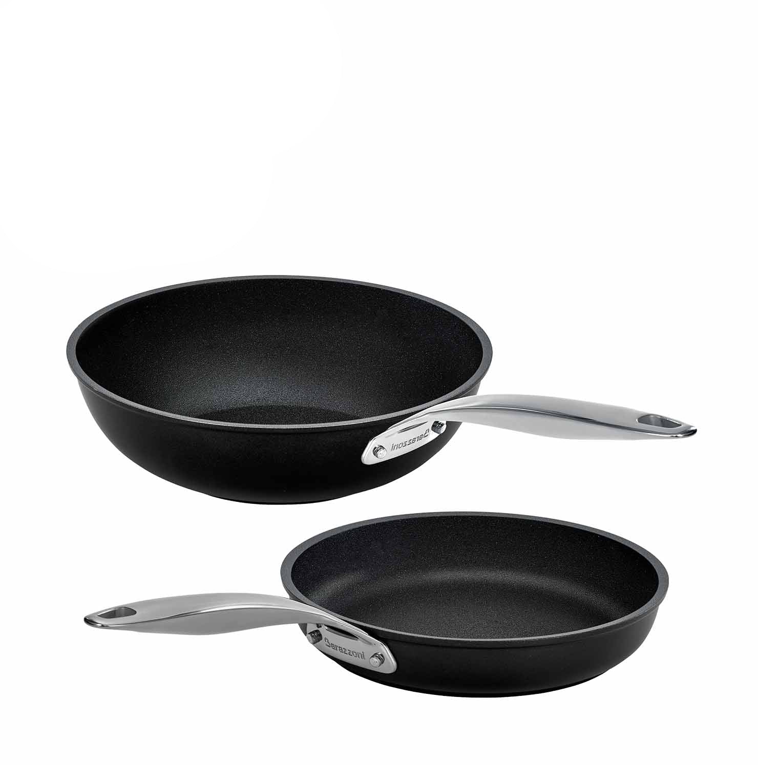Set antiaderente 2 pezzi - Padella 24 cm + Wok 28 cm