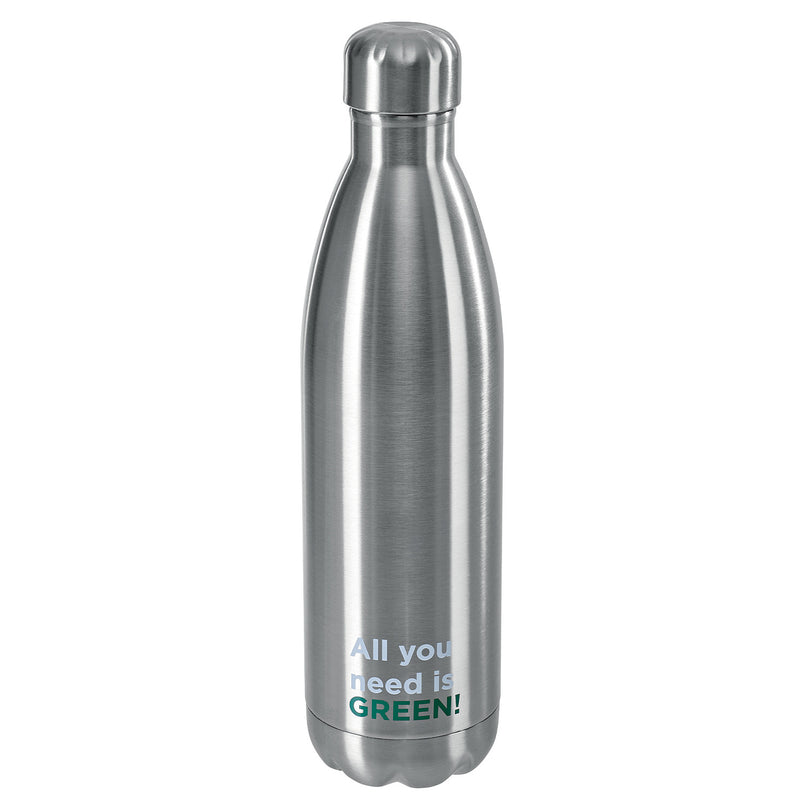 Bottiglia termica in acciaio satinato