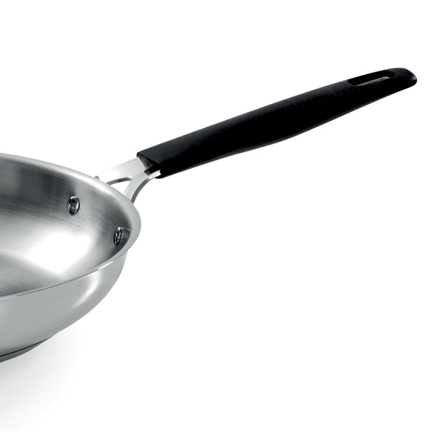 Basic acciaio inox - set 2 padelle cm 20/24