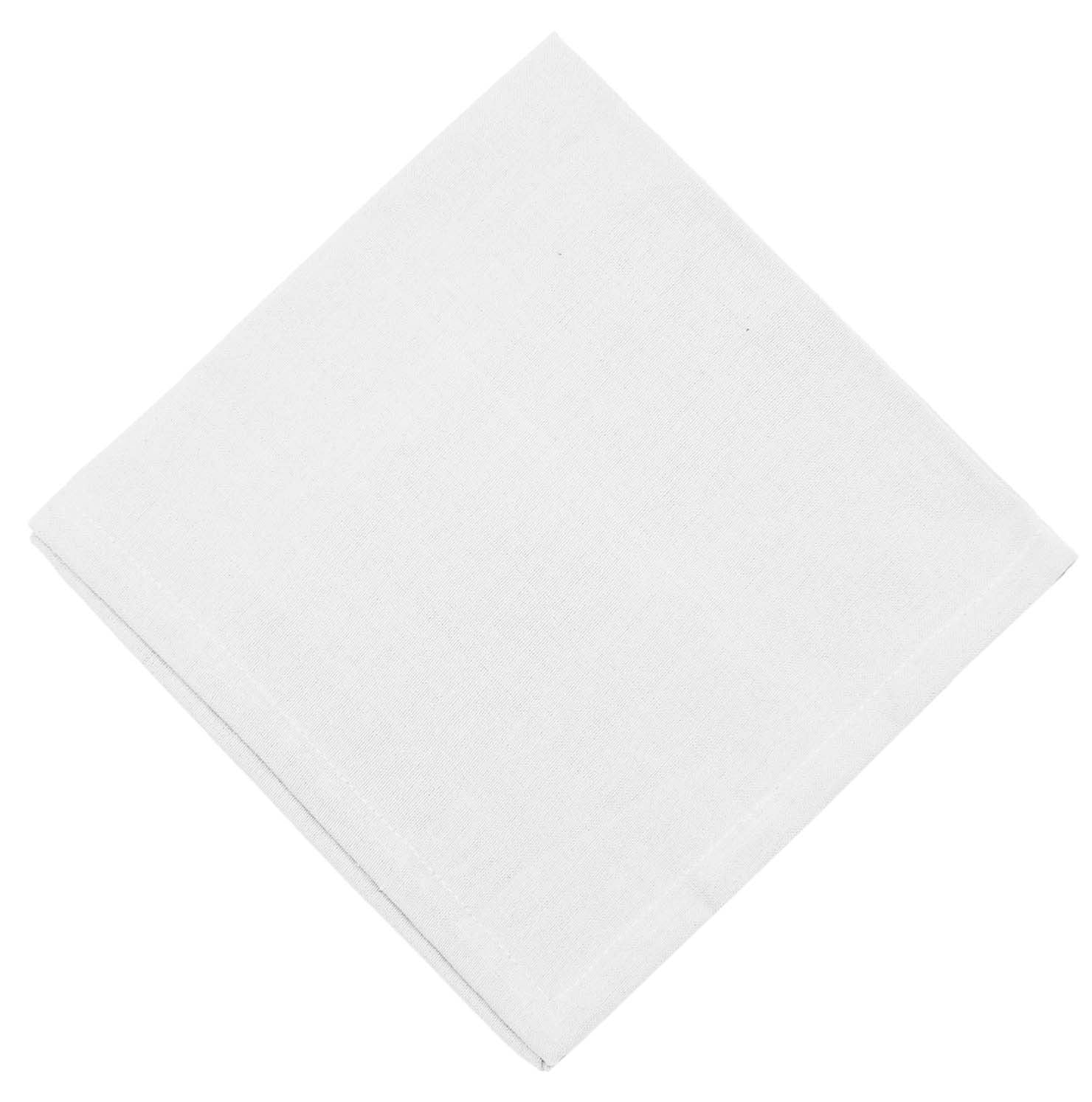 Bianco tinta unita - Set 2 Tovaglioli