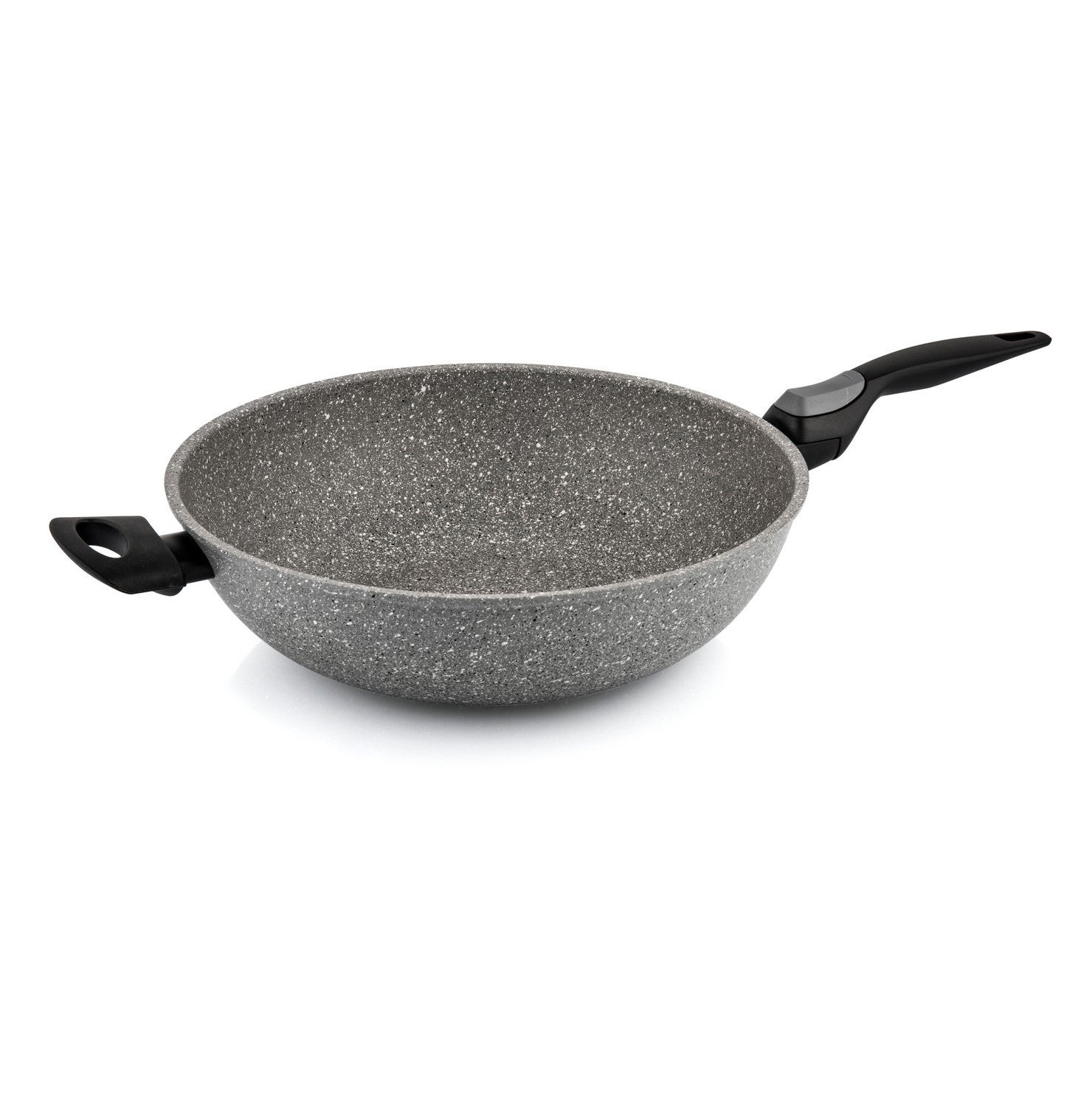 Sauté pan wok with long handle + handle