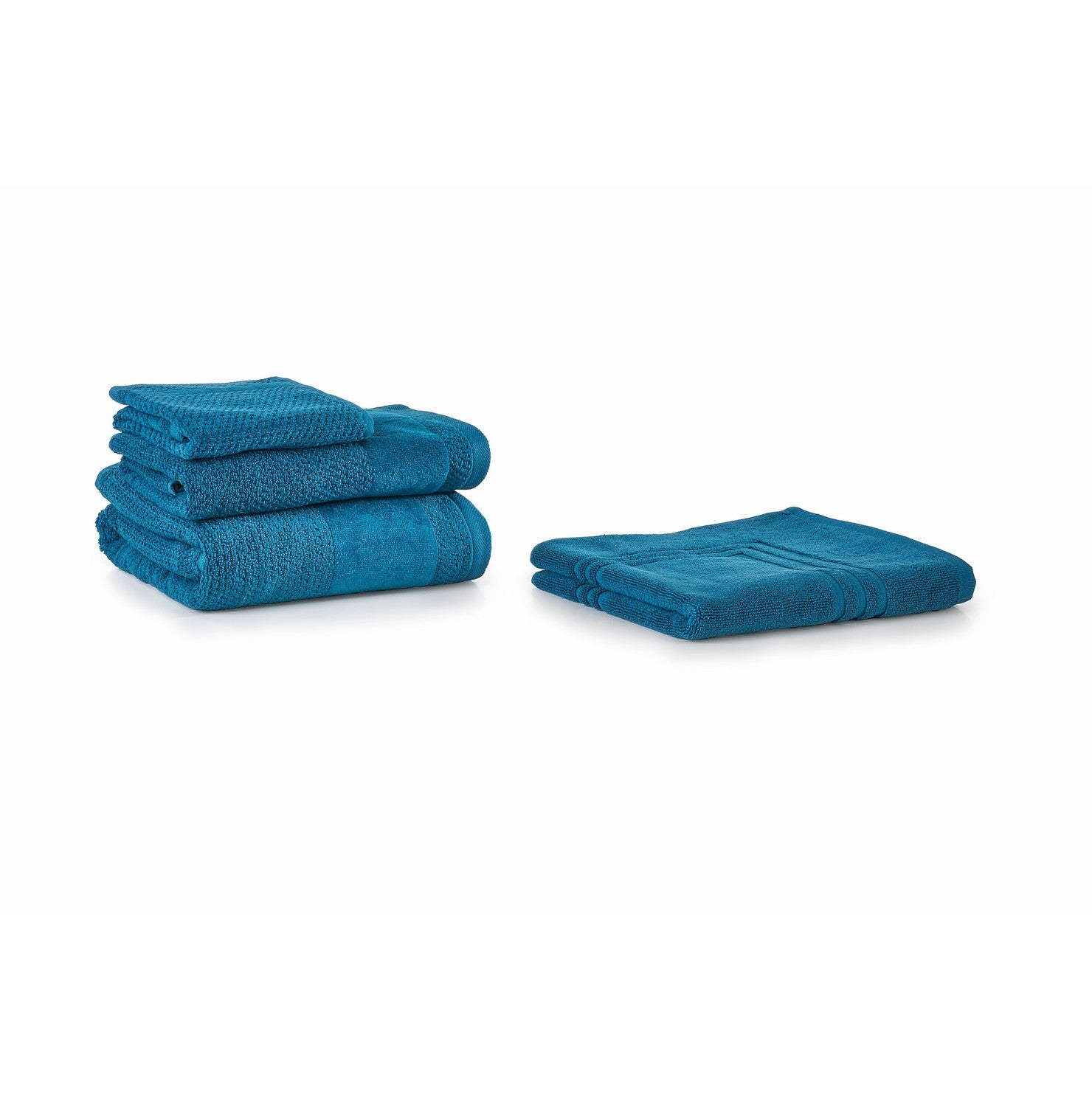 Double Twist - Teal Guest Towel