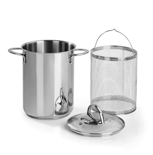 Cuoci asparagi, verdure e pasta