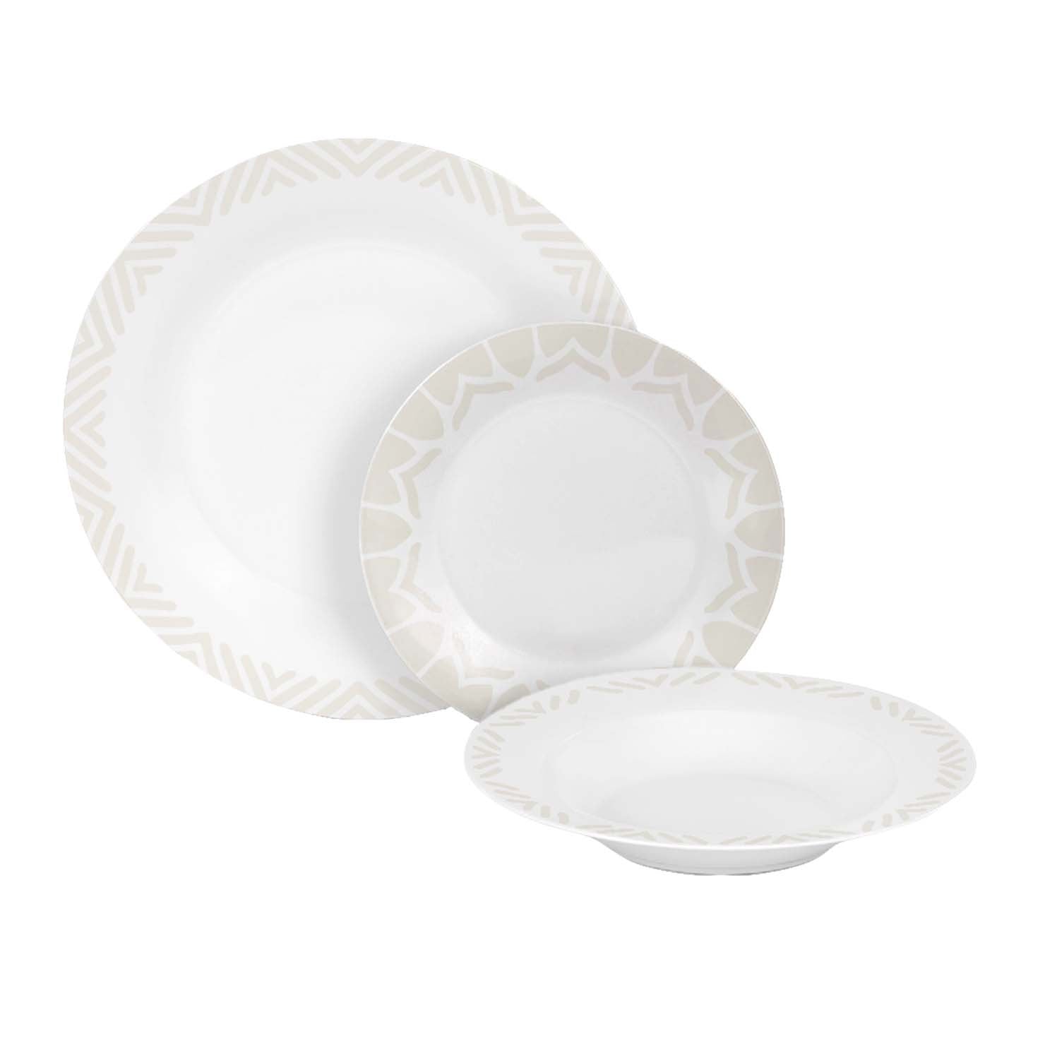 Desert Rose - set of 18 plates