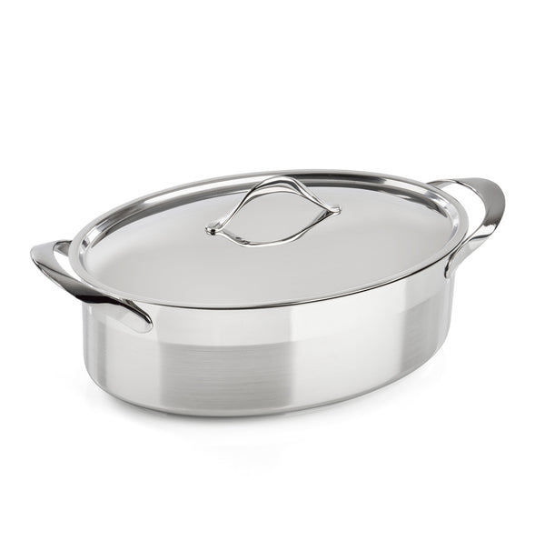 Casseruola ovale con coperchio