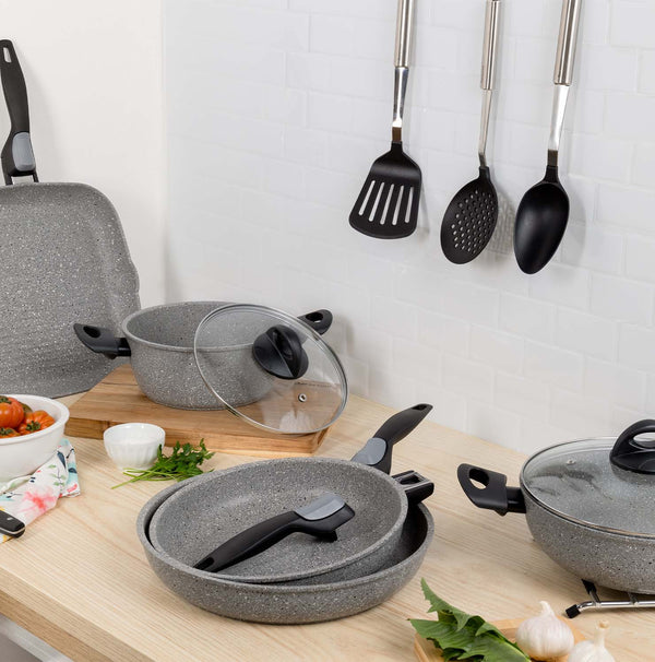 Saltapasta wok manico lungo + maniglia