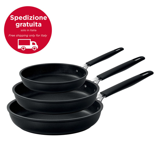 Tris antiaderente - set padelle 20/24/28