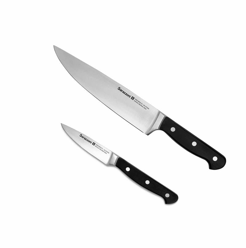 Acciaio inox - set coltello chef +spelucchino